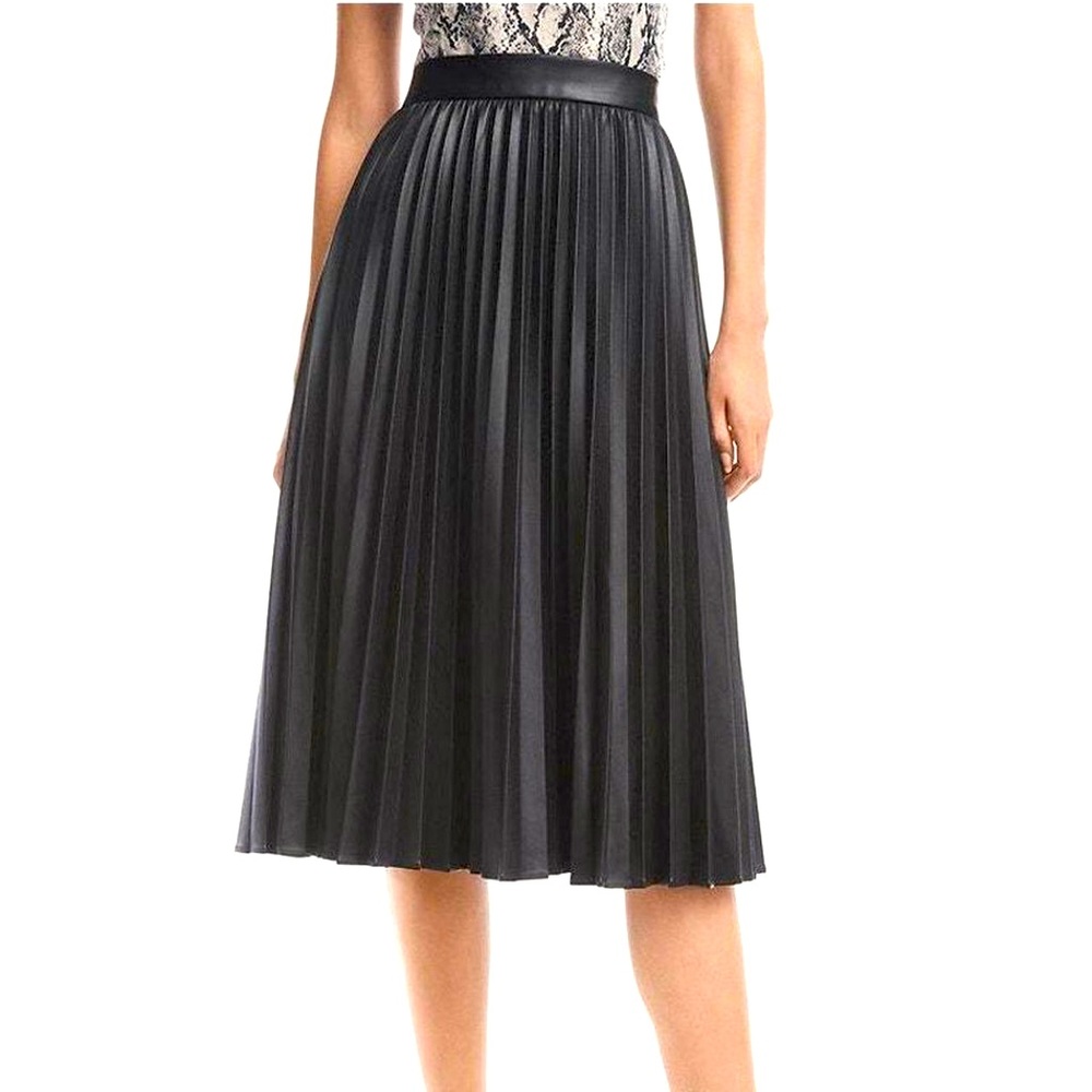 Brooks Brother - Midi pleated leather skirt 

BRAND NEW with tags